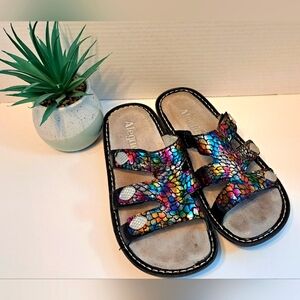 Alegria Venice Minnow Rainbow Comfort Sandal